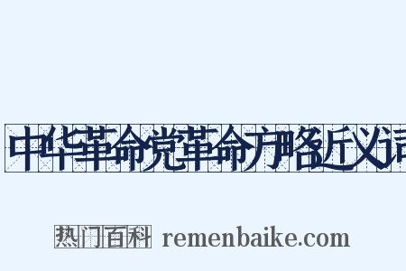 中华革命党革命方略近义词是什么意思的图片